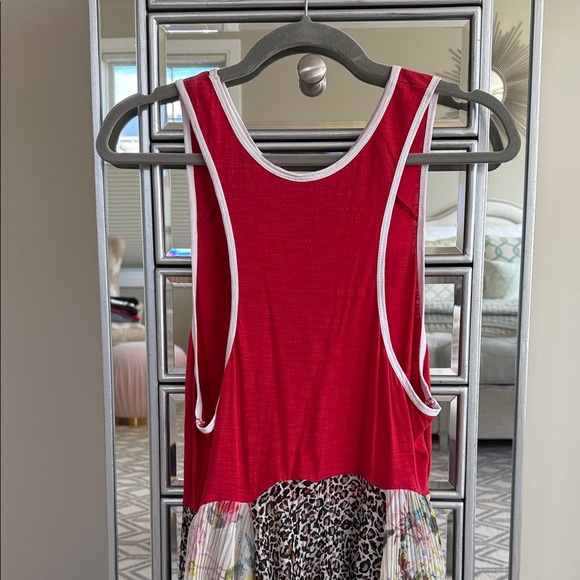 Free People Beach Bum Hawaii Maxi Dress Women SZ-Small Sleeveless Floral Cheetah - Picture 6 of 9